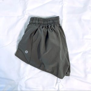 RARE Lululemon Sage Green Hotty Hot Shorts